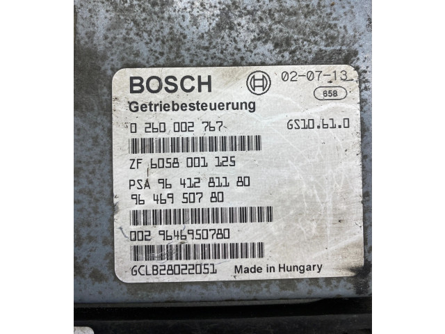 Блок управления коробкой передач 9646950780, 0260002767   Citroen C5