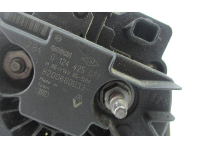 Генератор 0124425071, 8200660033 Renault Clio III