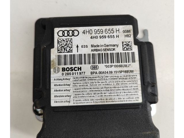 Блок управления надувных подушек 4H0959655H, 0285011977   Audi A6 S6 C7 4G