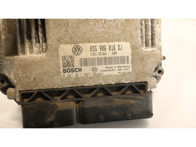Блок управления двигателем Блок управления 0281011883 Skoda Octavia Mk2 (1Z)