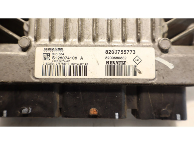 Блок управления двигателем Блок управления S126074106A Renault Clio III