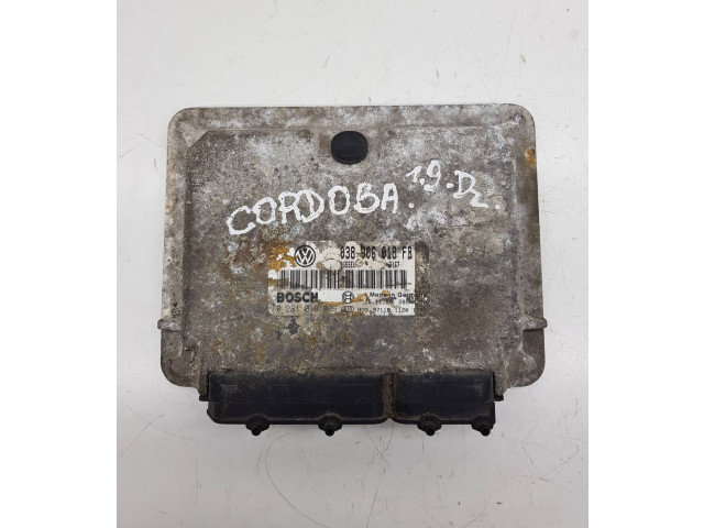 Блок управления двигателя 038906018FB, 0281010001 Seat Cordoba (6K)