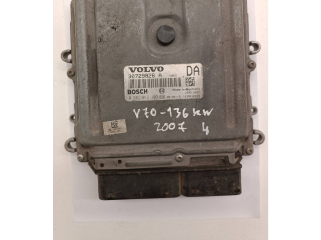 Блок управления двигателя 30729826A, 0281012103 Volvo V70