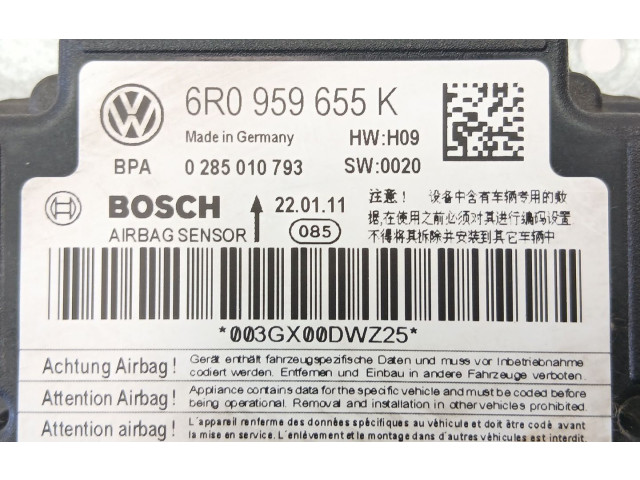 Блок подушек безопасности 6R0959655K, 0285010793 Skoda Fabia Mk2 (5J)