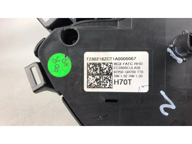 Блок управления климат-контролем 97250Q0700, 97250-Q0700   Hyundai Bayon