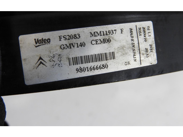 Вентилятор радиатора 9801666680 Citroen C4 Cactus