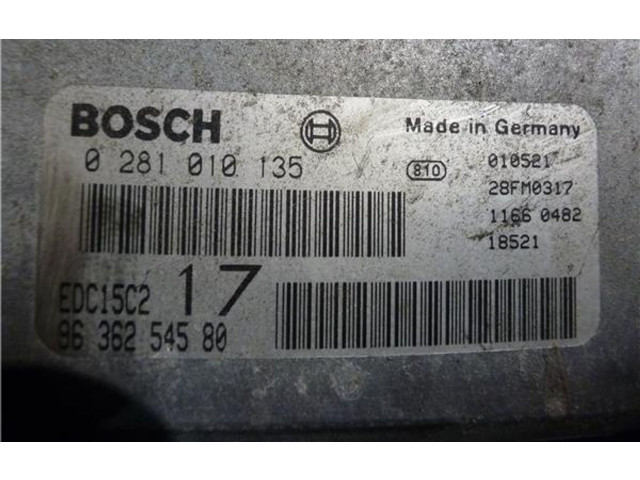 Turbodmychadlo Блок управления двигателем ECU Peugeot 106