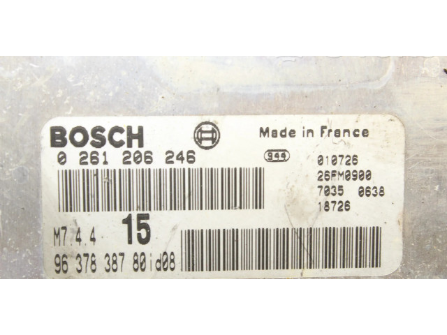 Блок управления двигателя 0261206246   Citroen Saxo