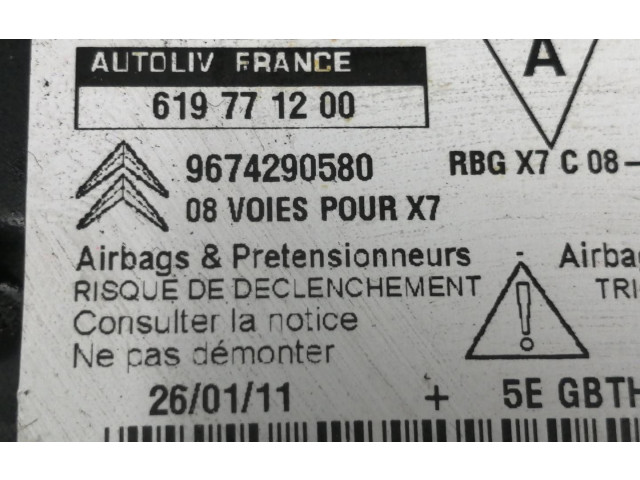 Блок подушек безопасности 9674290580, 619771200 Citroen C5