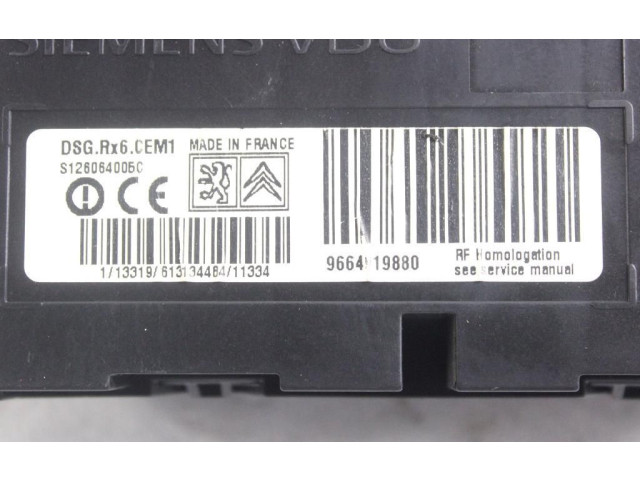 Блок управления 9664919880   Citroen C5