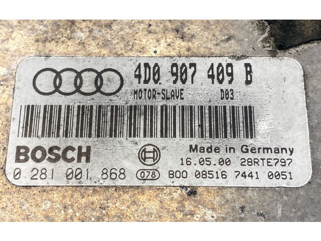 Блок управления двигателя 4D0907409B, 28RTE797   Audi A8 S8 D2 4D