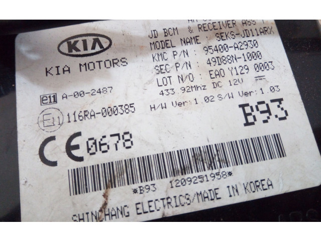 Модуль управления BSM 95400A2930 KIA Ceed