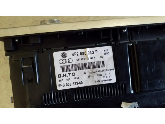 Блок управления климат-контролем 4F2820043P Audi A6 Allroad C6