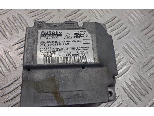 Блок подушек безопасности 9662643680   Citroen C4 I