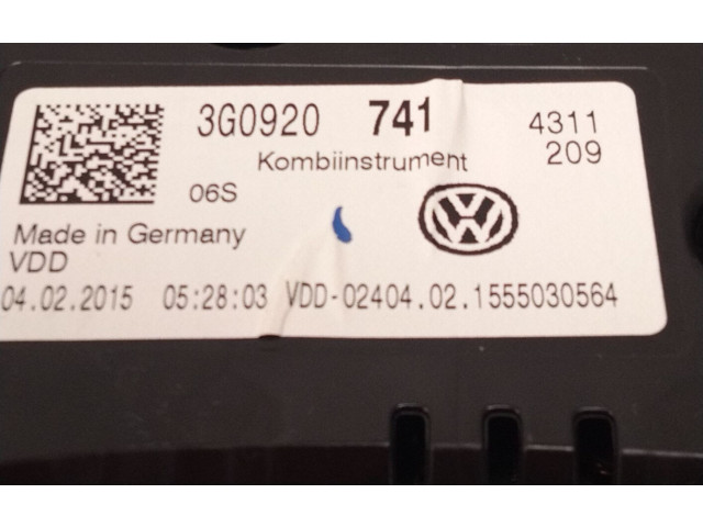 Přístrojová deska Volkswagen Passat Alltrack 2014 3G0920741