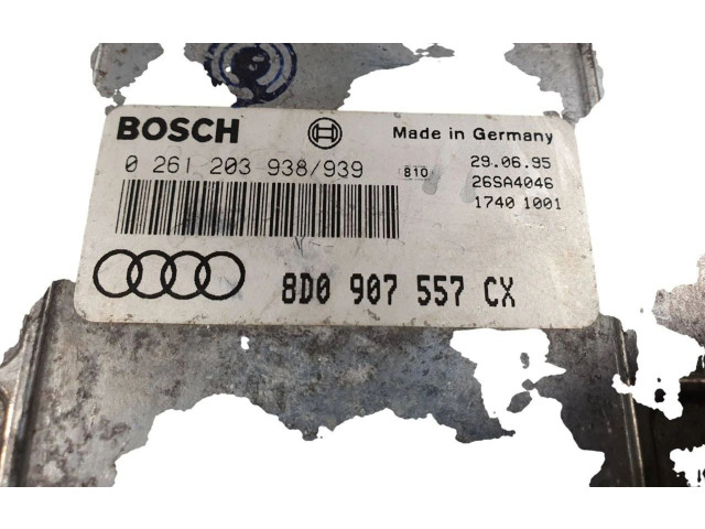 Řídící jednotka 8D0907557CX, 0261203938 Audi A4 S4 B5 8D 1997