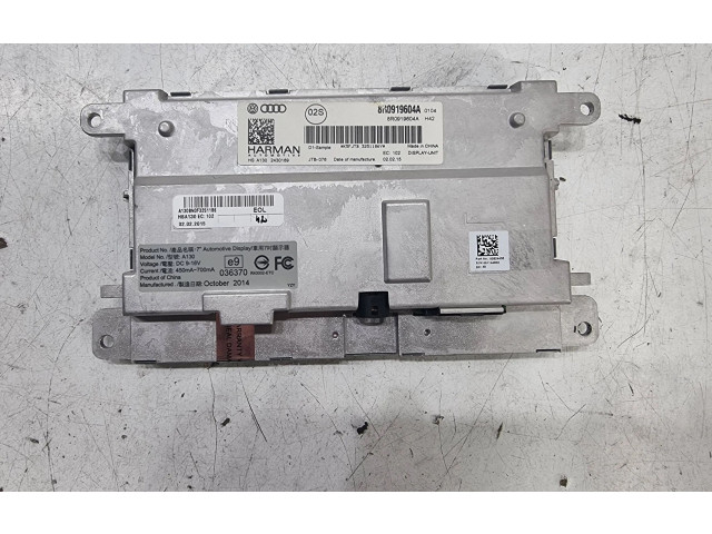 Дисплей    8R0919604A, 8Q0919604A   Audi A5 Sportback 8TA