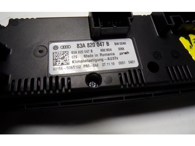 Блок управления климат-контролем 83A820047BXHA, 83A820047B   Audi A1