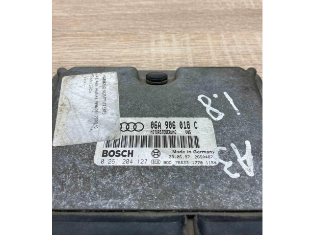 Блок управления двигателем Блок управления 06A906018C, 0261204127 Audi A3 S3 8L