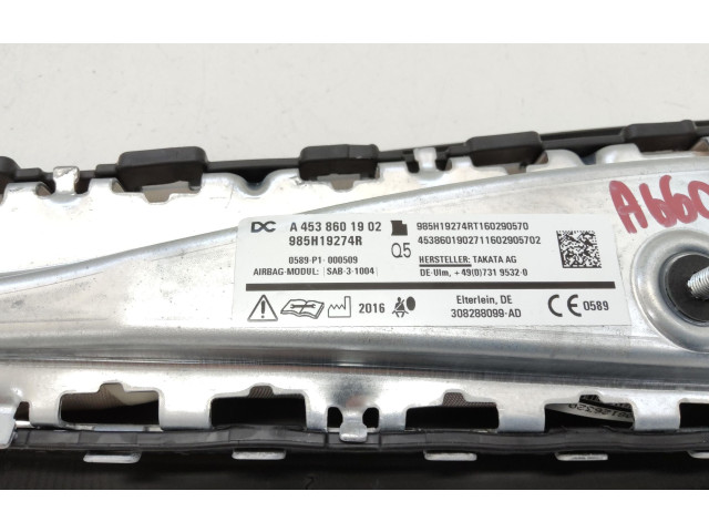 Подушка безопасности в сиденье 985H19274R, 985H19274R   Renault Twingo III