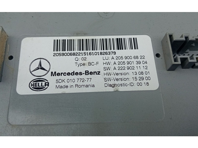 Блок управления A2059013904, A2059006822   Mercedes-Benz GLC X253 C253