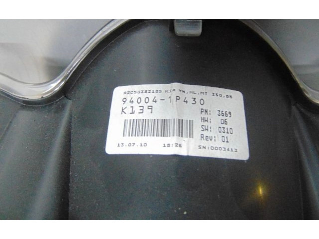 Přístrojová deska  KIA Venga 2010 940041P430, K139  