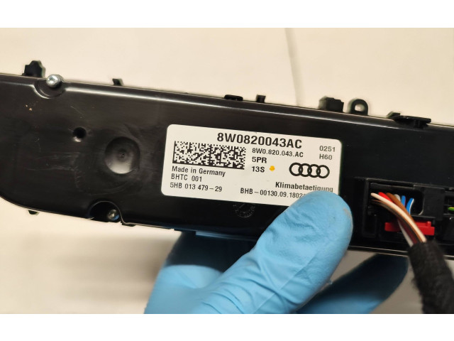 Блок управления климат-контролем 8W0820043AC, 5HB01347929   Audi A5