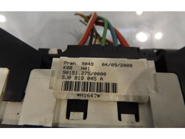 Блок управления климат-контролем 5J0819045A Skoda Fabia Mk2 (5J)