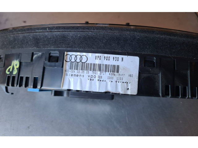 Панель приборов 8P0920930N, 03001103 Audi A3 S3 A3 Sportback 8P