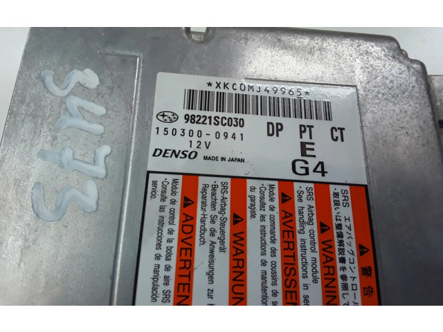 Блок управления надувных подушек 98221SC030, 1503000941 Subaru Forester SH