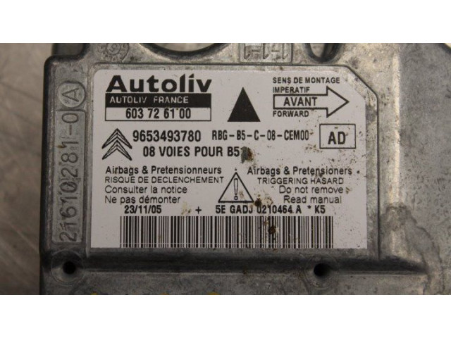 Блок управления 9653493780, 603726100 Citroen C4 I