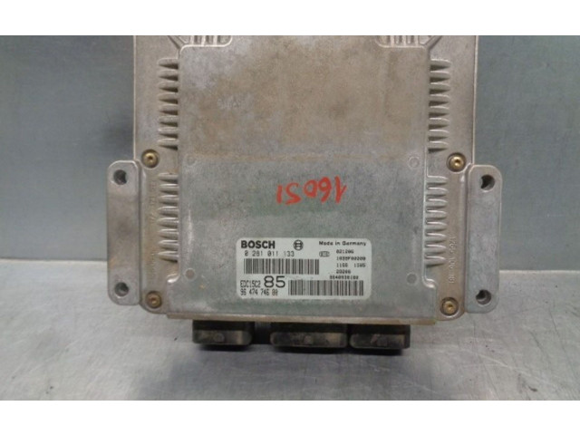 Блок управления двигателя 9647474680, 0281011133 Lancia Phedra