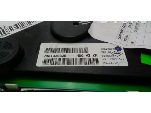 Панель приборов 248102645R Dacia Lodgy