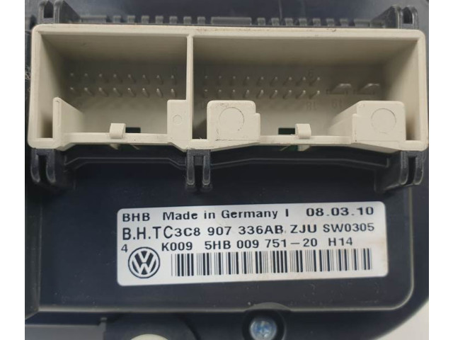 Блок управления климат-контролем 3C8907336AB Volkswagen Golf Plus