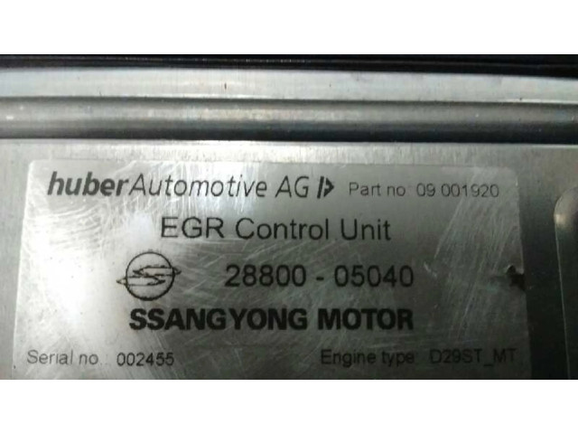 Блок управления двигателя 2880005040 SsangYong Rexton