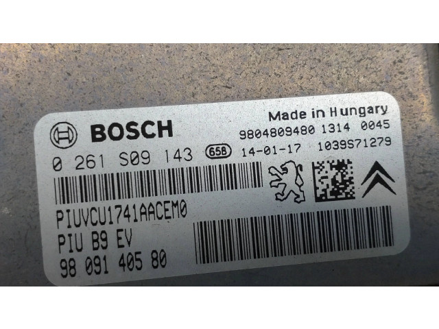 Řídící jednotka 0261S09143, 9809140580 Peugeot Partner 2014