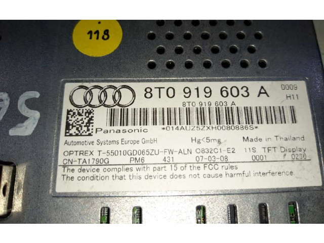 Дисплей    8T0919603A   Audi A4 Allroad