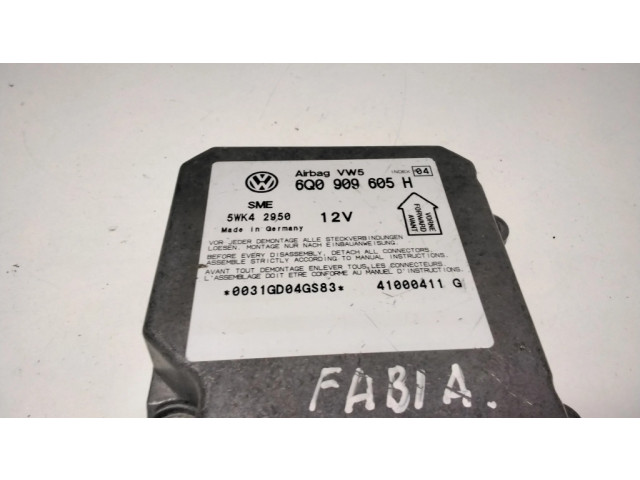 Блок подушек безопасности 6Q0909605H, 5WK2950   Skoda Fabia Mk1 (6Y)