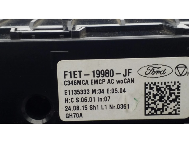 Блок управления климат-контролем F1ET19980JF, C346MCA   Ford Focus ST