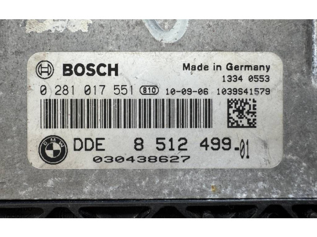 Řídící jednotka 0281017551, 8512499   BMW X1 E84 2011