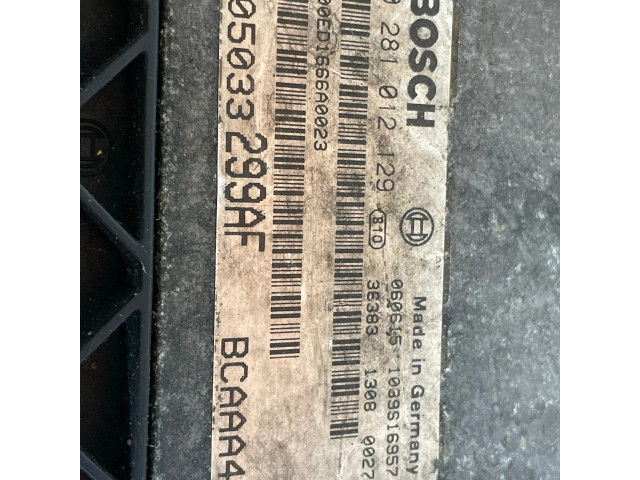 Řídící jednotka 0281012129, 1039S16957 Dodge Caliber 2006