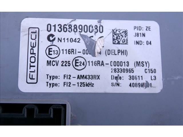 Блок управления 01368890080 Citroen Nemo