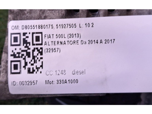 Генератор 330A1000   Fiat 500L      