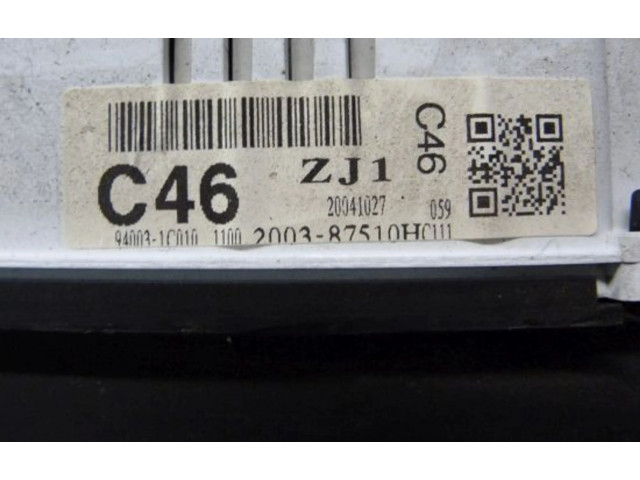 Geschwindigkeitsmesser Cockpit 200387510   Hyundai Getz       