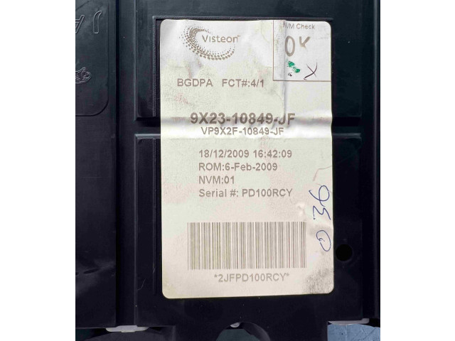 Панель приборов 9x2310849jf, 9x2310849jf   Jaguar XF       