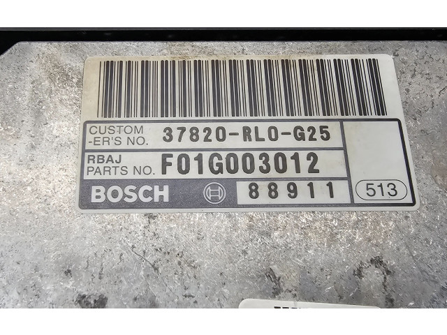 Блок управления двигателя 0281015301, 37820RL0G25 Honda Accord
