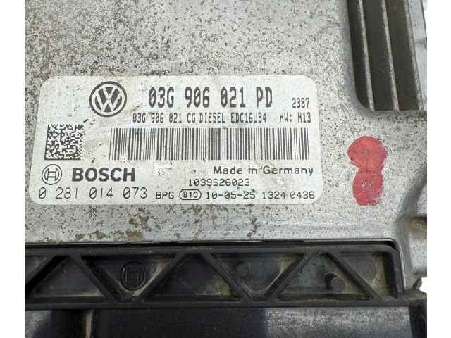 Řídící jednotka 03G906021PD, 0281014073 Volkswagen Caddy 2008