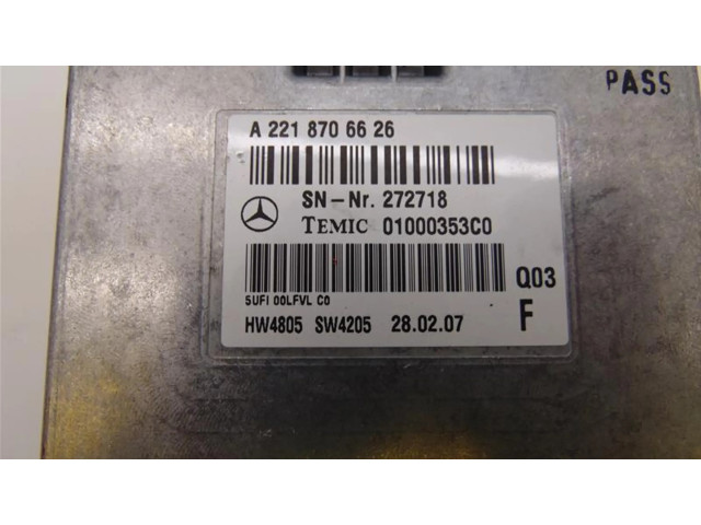 Блок управления двигателя A2218706626   Mercedes-Benz CL C216