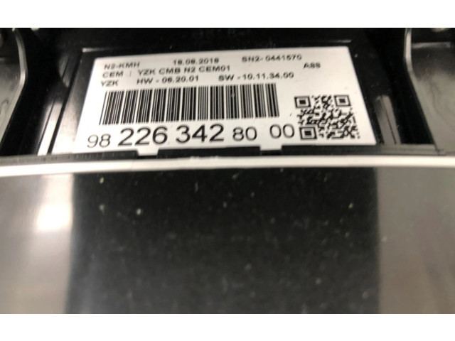 Панель приборов 9822634280, 9822634280   Citroen C3 Aircross       