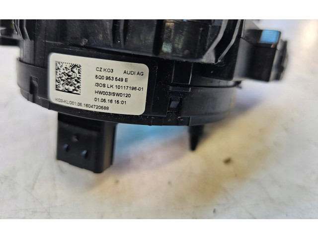 Подрулевой шлейф SRS 5Q0953549E Audi A3 S3 8V